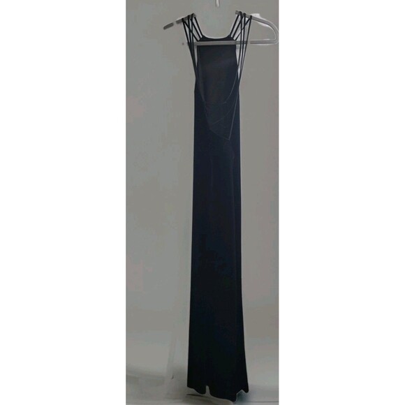 Michael Costello x REVOLVE Tawny Black Velvet Strappy Back Maxi Dress XS NWT - Picture 14 of 15